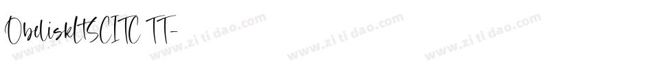 ObeliskLtSCITC TT字体转换